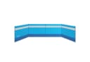 Outsunny Windschutz 4 Paneele Blau mit Sichtfenster Bild 1