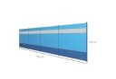 Outsunny Windschutz 4 Paneele Blau mit Sichtfenster Bild 3