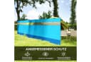Outsunny Windschutz 4 Paneele Blau mit Sichtfenster Bild 4