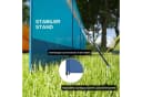 Outsunny Windschutz 4 Paneele Blau mit Sichtfenster Bild 5