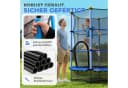 HOMCOM Kindertrampolin Blau mit Sicherheitsnetz und Randabdeckung Bild 4