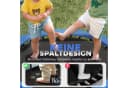 HOMCOM Kindertrampolin Blau mit Sicherheitsnetz und Randabdeckung Bild 5