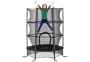 HOMCOM Kindertrampolin mit Sicherheitsnetz und Randabdeckung Schwarz Bild 1