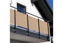 NYVI Balkonsichtschutz Polyrattan Beige 100% Blickdicht UV-fest Bild 2