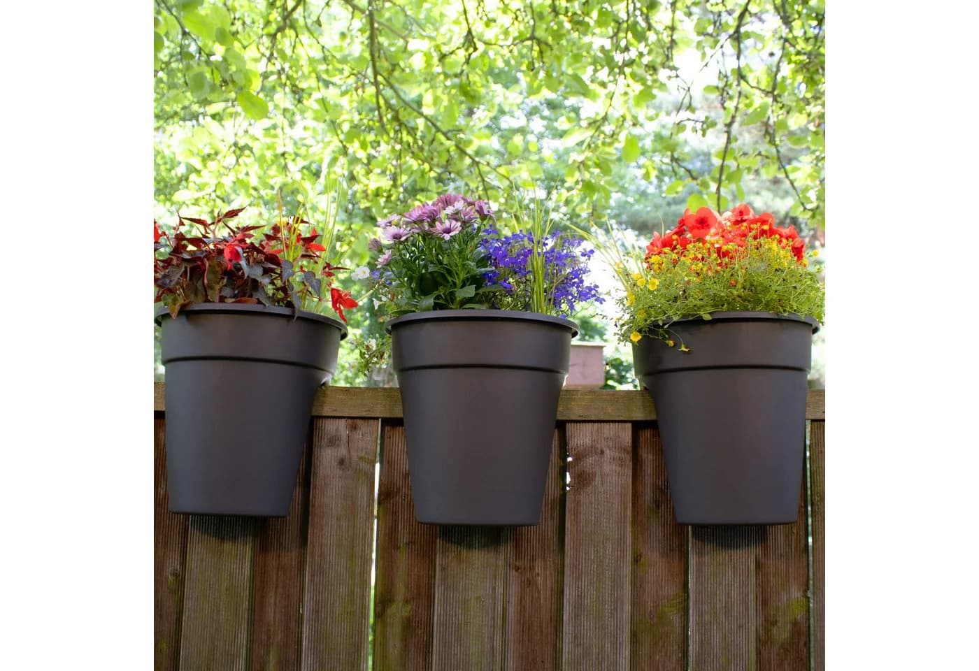 NYVI Blumenkasten 3er Set mit Halterung Flowerclip für Geländer - Bild 5