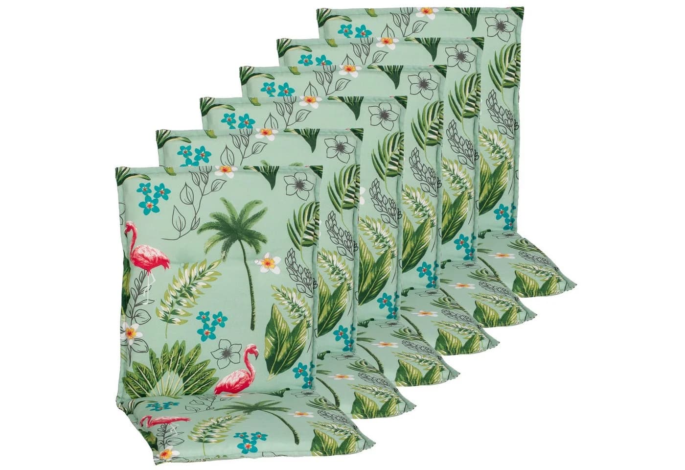 NYVI Stuhlauflage Rio 6er Set Bunt Pflegeleicht