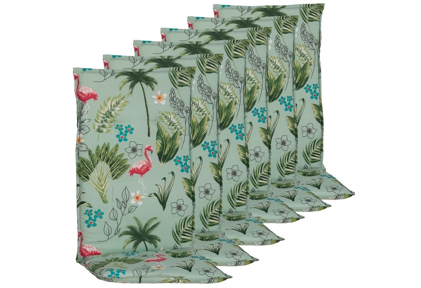 NYVI Stuhlauflage Rio 6er Set Bunt Pflegeleicht