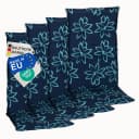 NYVI Gartenstuhl-Auflage Barcelona 4er Set Blume Hellblau Bild 1