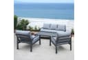Osoltus Gartenlounge Set Haugesund 5-tlg. Grau Aluminium Bild 1