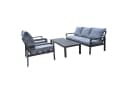 Osoltus Gartenlounge Set Haugesund 5-tlg. Grau Aluminium Bild 3