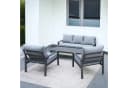 Osoltus Gartenlounge Set Haugesund 5-tlg. Grau Aluminium Bild 5