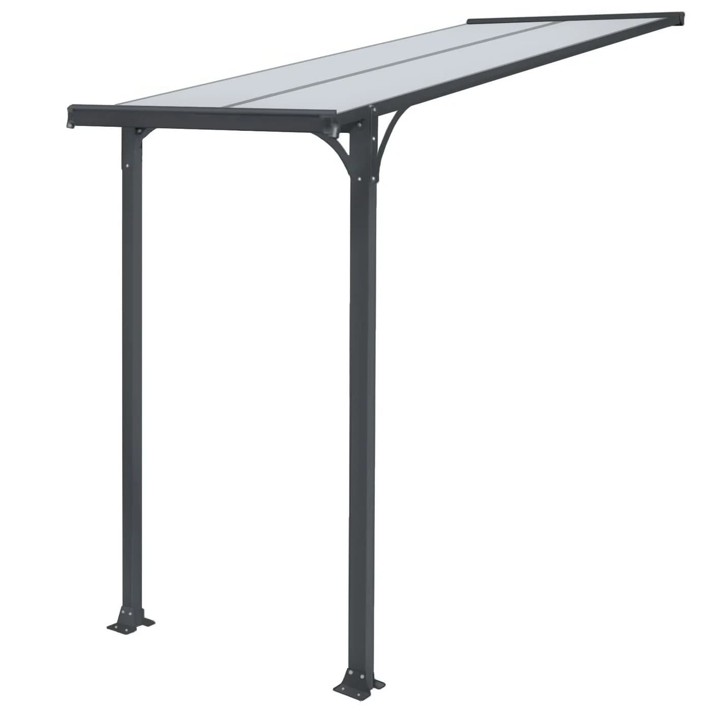 osoltus Haustürvordach Aluminium Polycarbonat Anthrazit - Bild 2