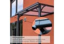 osoltus Haustürvordach Aluminium Polycarbonat Anthrazit Bild 5