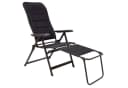 osoltus Alu Campingstuhl Klappsessel mit Fußablage Schwarz 7-fach verstellbar Bild 2