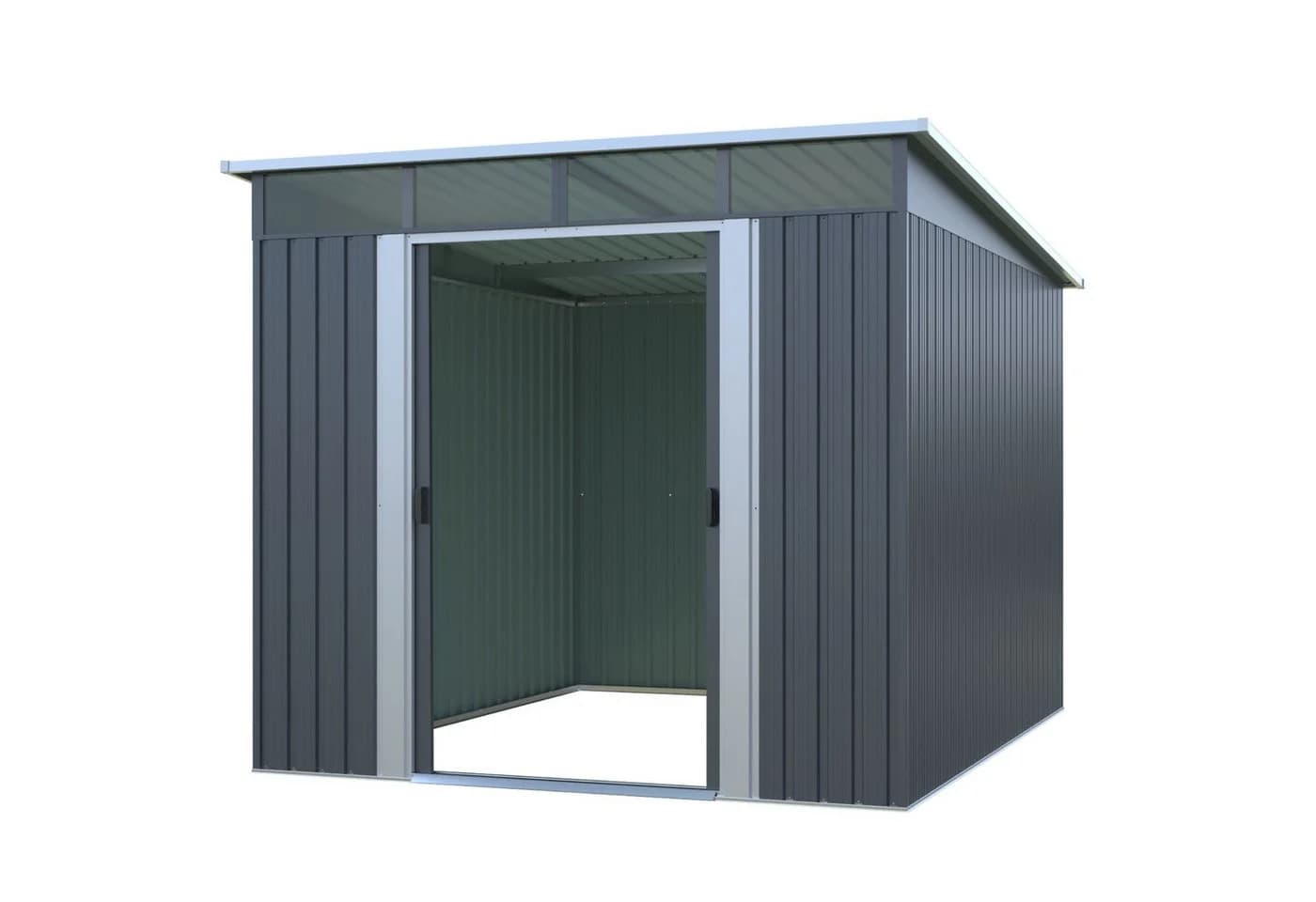 osoltus Metall Gerätehaus grau mit Pultdach - Bild 2