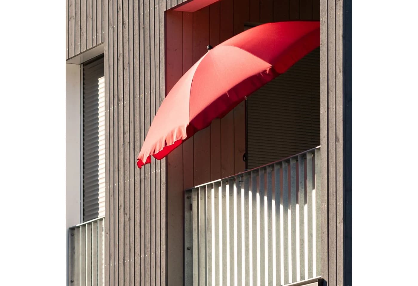 osoltus Sonnenschirmhalter Balkongeländer Klemmsystem Schwarz