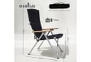 osoltus Campingstuhl faltbar verstellbar Aluminium mit Buchenholz-Armlehnen Bild 3