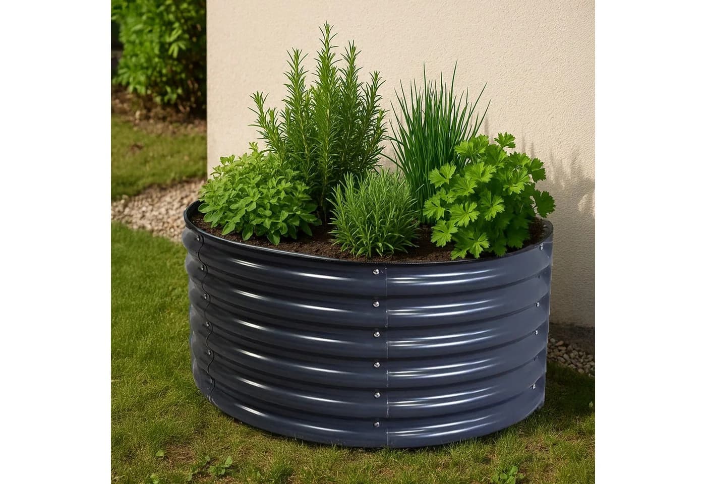 osoltus Hochbeet Gartenbeet Metall 105x60x43cm