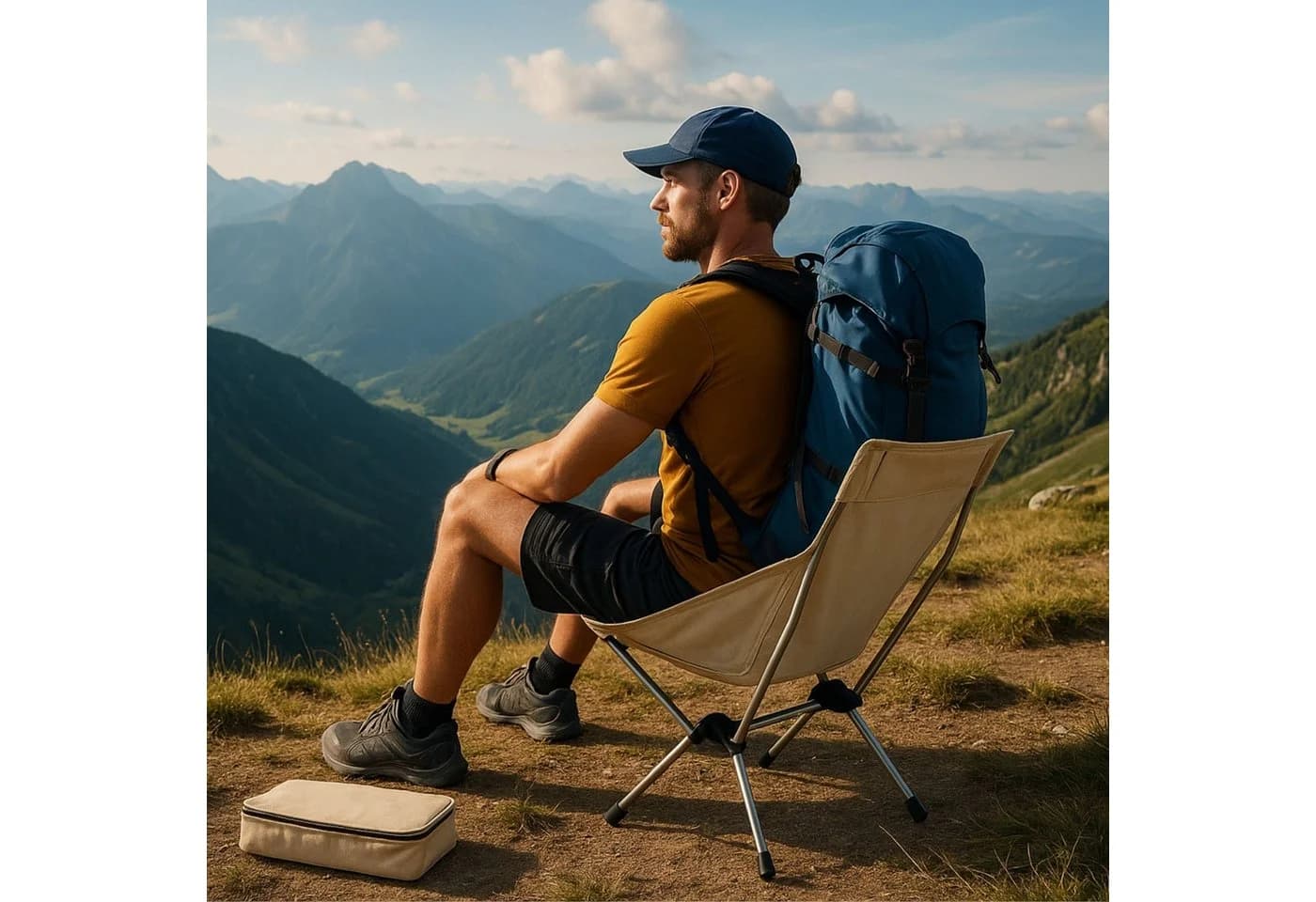 osoltus Ultraleichter Faltstuhl Campingstuhl mit Transporttasche