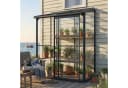 osoltus Premium Anlehngewächshaus Schwarz Aluminium & Glas Bild 1