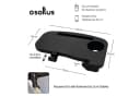 osoltus Getränkehalter Schwarz für Camping Sessel Soft Touch Bild 3