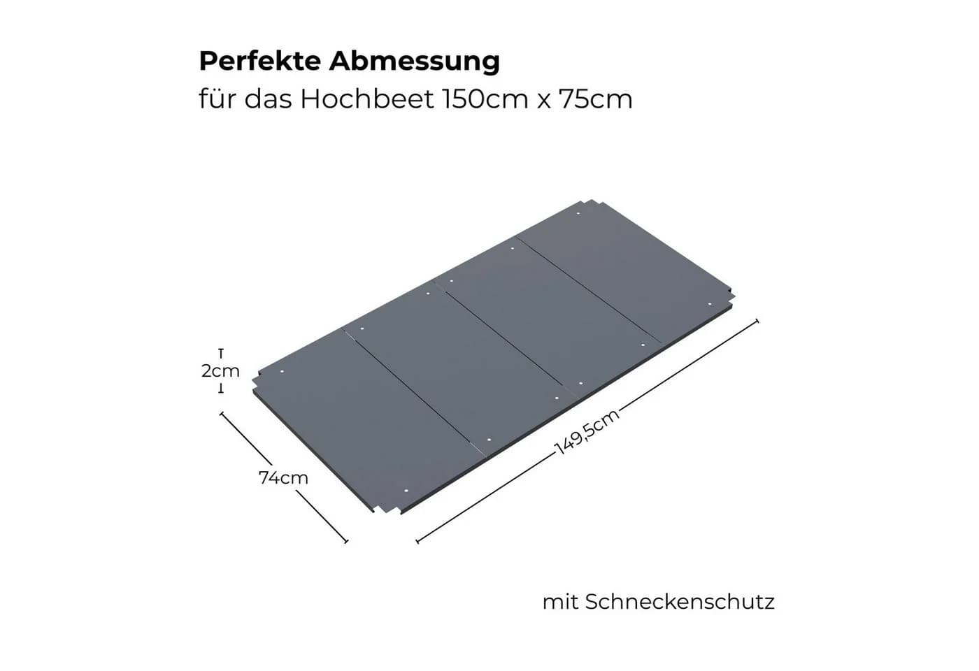 osoltus Hochbeet Mittelplatte passend für Hochbeete 150 x 75 cm - Bild 3