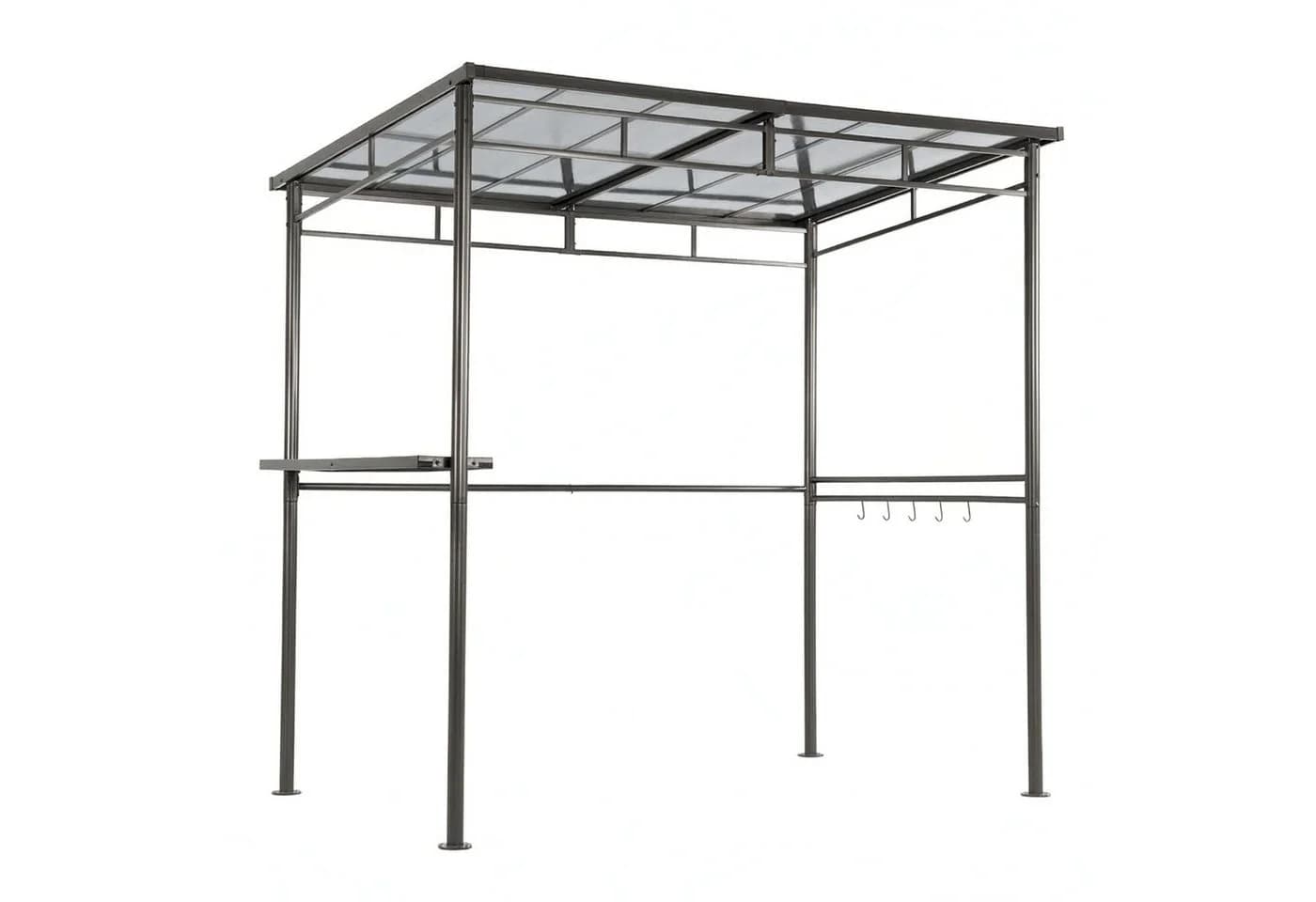 osoltus Grillpavillon mit Doppelstegplatte Dach Anthrazit - Bild 2
