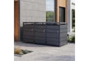 osoltus Mülltonnenbox PedBox mit Pedal für 3 Tonnen Anthrazit Bild 1