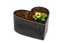 matches21 HOME & HOBBY Blumentopf Herz Pflanzschale Marmoriert Schwarz Bild 2
