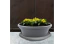 matches21 HOME & HOBBY Blumentopf mit Untersetzer grau Bild 5