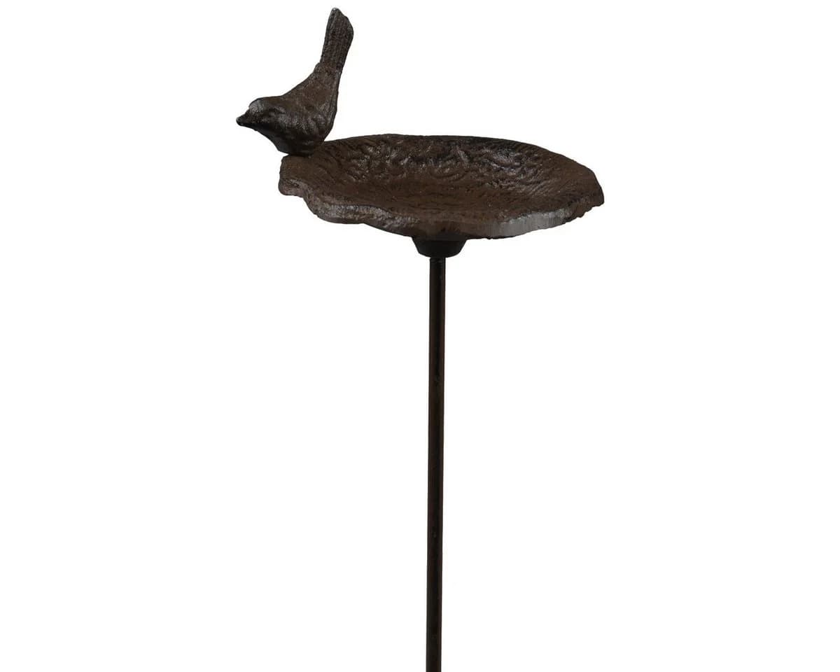 matches21 HOME & HOBBY Vogeltränke aus Gusseisen Braun Wetterfest - Bild 2