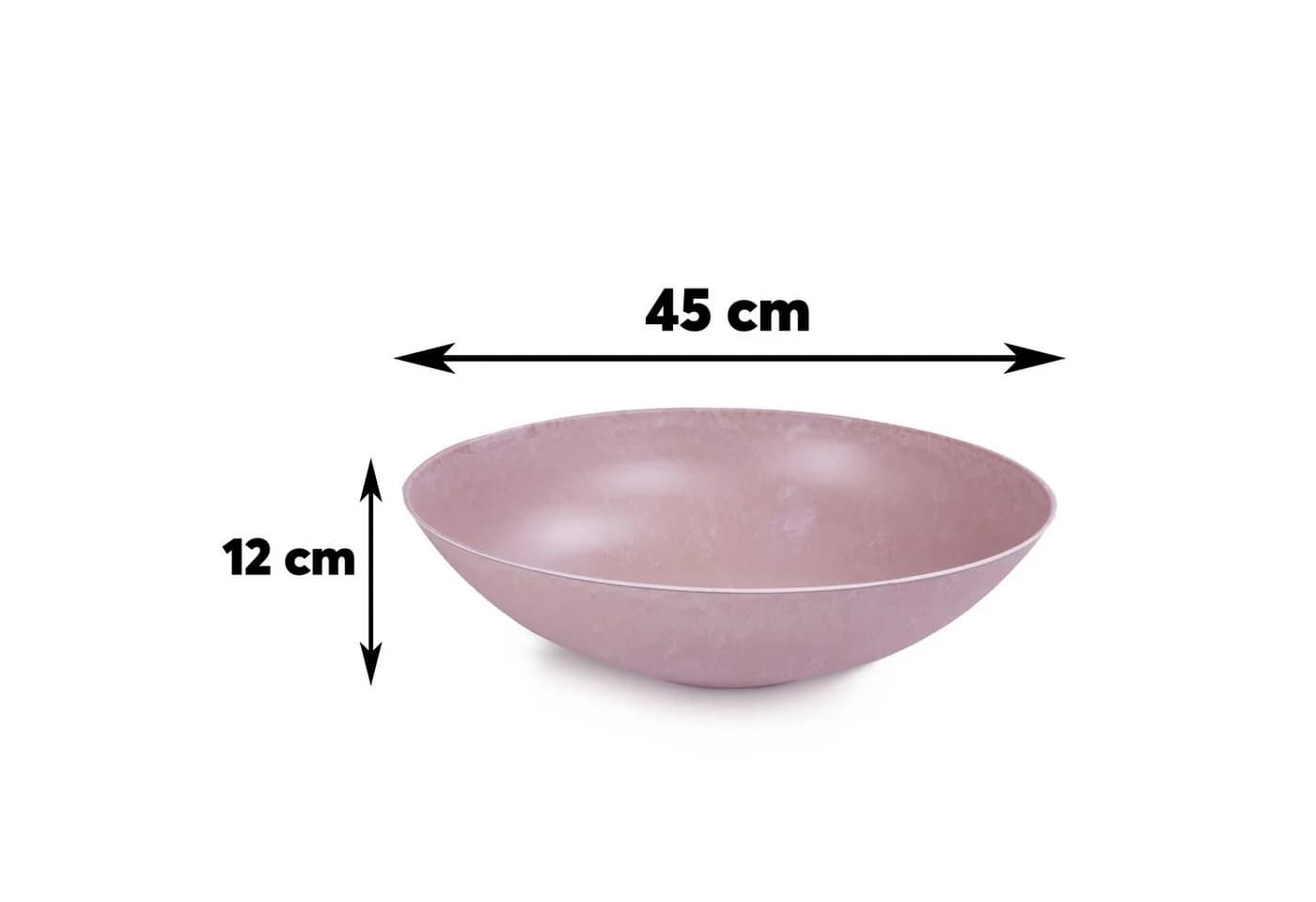 matches21 HOME & HOBBY Pflanzschale rund 45 cm altrosa wetterfest