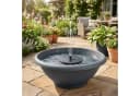 matches21 HOME & HOBBY Solar Brunnen Set Grau 50 cm Schale Bild 2