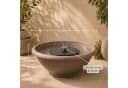 matches21 HOME & HOBBY Solar Brunnen Set Grau 50 cm Schale Bild 3