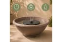 matches21 HOME & HOBBY Solar Brunnen Set Grau 50 cm Schale Bild 4