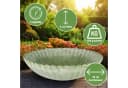 matches21 HOME & HOBBY Pflanzschale Rund Grün Wellendesign Wetterfest Bild 1