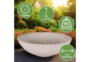 matches21 HOME & HOBBY Pflanzschale Rund Gewellt Beige Marmoriert 22 cm Bild 1