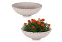 matches21 HOME & HOBBY Pflanzschale Rund Gewellt Beige Marmoriert 22 cm Bild 2
