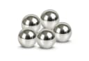 matches21 HOME & HOBBY Edelstahl-Schwimmkugeln 5er Set Silber Teichdeko Bild 2