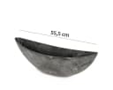 matches21 HOME & HOBBY Pflanzschale Oval Schwarz Marmor Kunststoff Bild 1