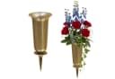 matches21 HOME & HOBBY Grabvasen 2er Set 32 cm Gold Bild 2