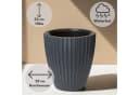 matches21 HOME & HOBBY Blumentopf ZENTO Schwarz Bild 1
