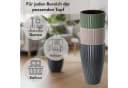 matches21 HOME & HOBBY Blumentopf ZENTO Schwarz Bild 3