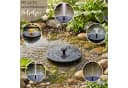matches21 HOME & HOBBY Solar Brunnen Set 45cm Grün mit Wasserfontäne Bild 3