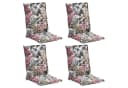 GO-DE Sesselauflage Blumenmuster Bunt 4er Set Bild 2