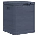 furnicato Gartenbox 90 L Anthrazit Kunststoff Holz-Optik Bild 3