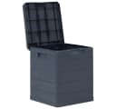 furnicato Gartenbox 90 L Anthrazit Kunststoff Holz-Optik Bild 5