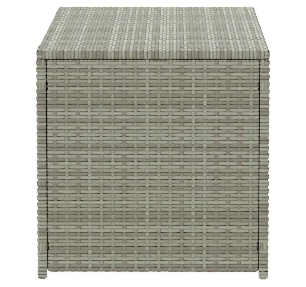 furnicato Gartenbox Aufbewahrungsbox Poly-Rattan Grau wetterfest - Bild 5