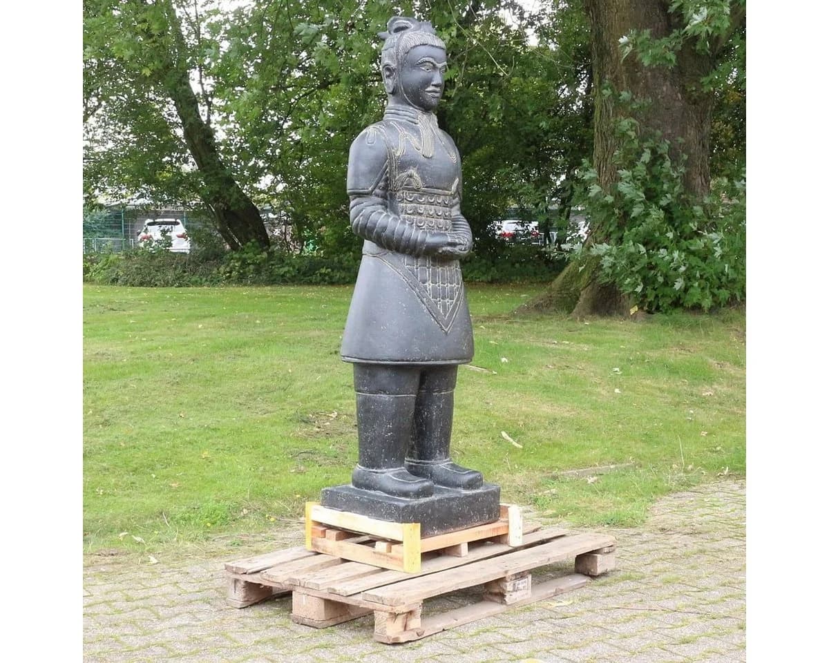 Oriental Galerie Dekofigur Samurai Krieger Stein Gartenfigur - Bild 3