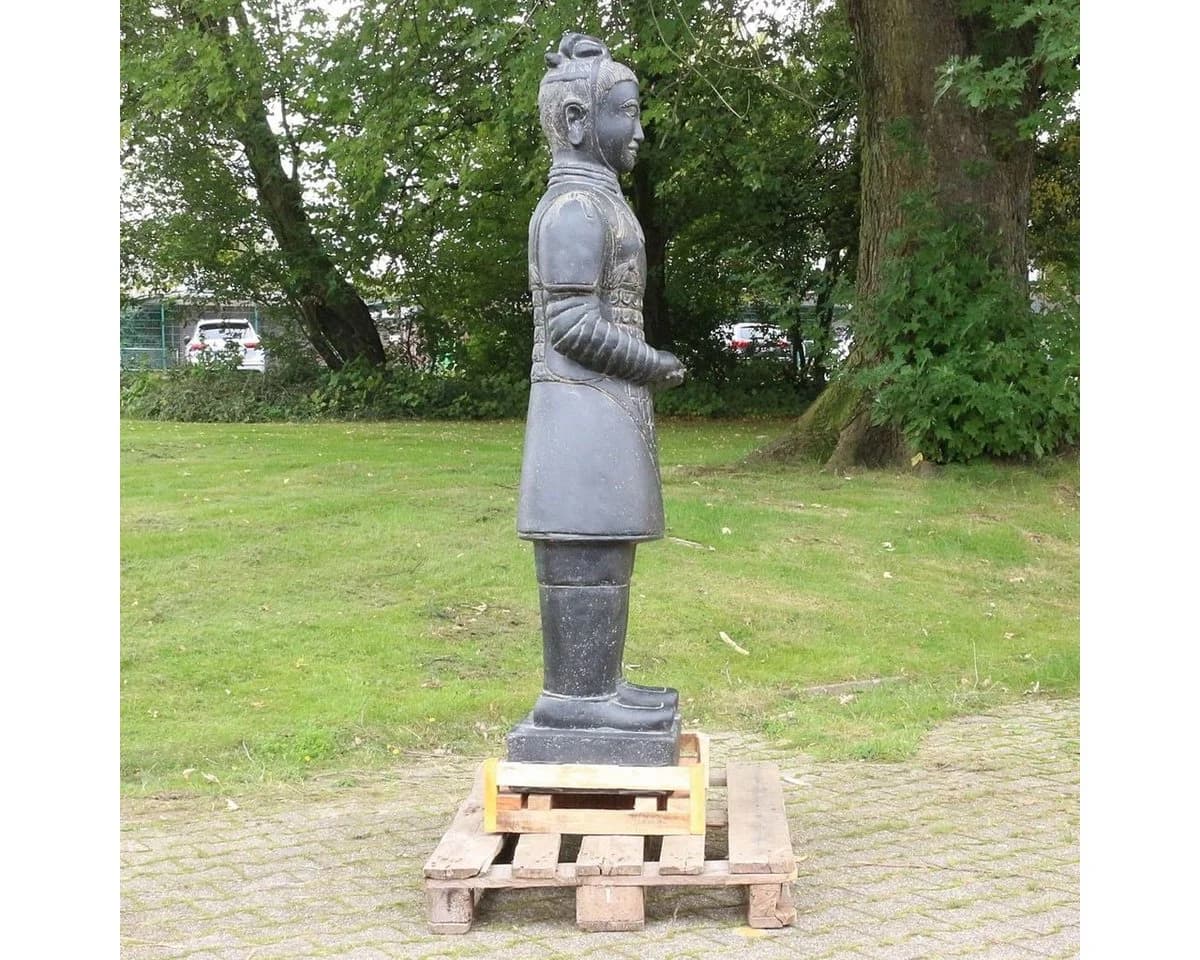 Oriental Galerie Dekofigur Samurai Krieger Stein Gartenfigur - Bild 4